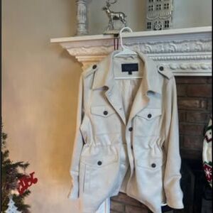 Rachel Zoe Cream Utility Jacket